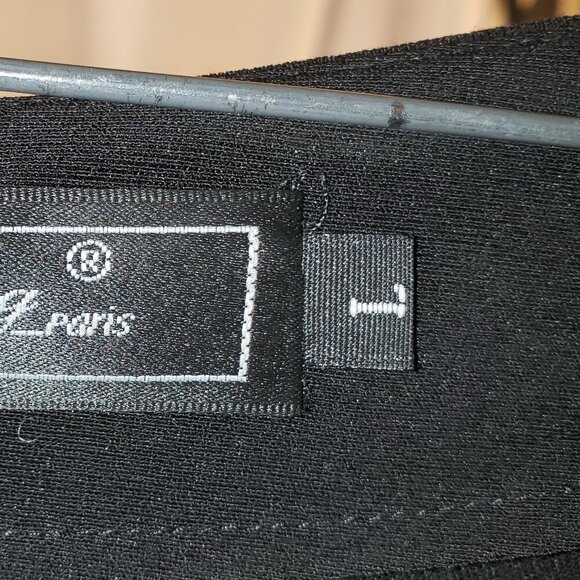 Dancing Couture Paris Women's Black Straight Leg Pants w/Metallic Thread - L - Picture 7 of 7